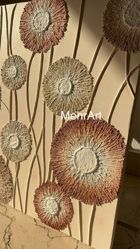 تابلو برجسته قاصدک - مهرآرت گالری