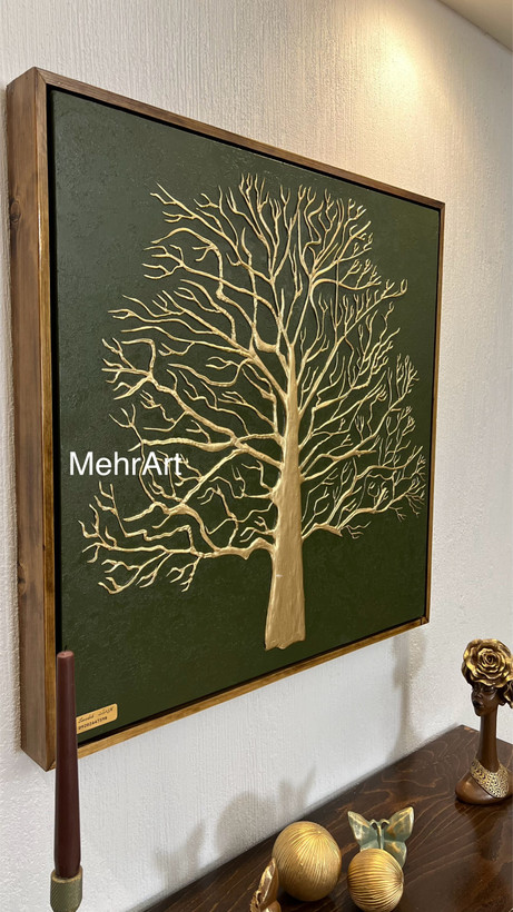 تابلوی درخت تک یا چند لت - مهرآرت گالری