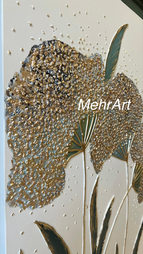 تابلو نقاشی برجسته قاصدک | کاردست | مهرآرت گالری