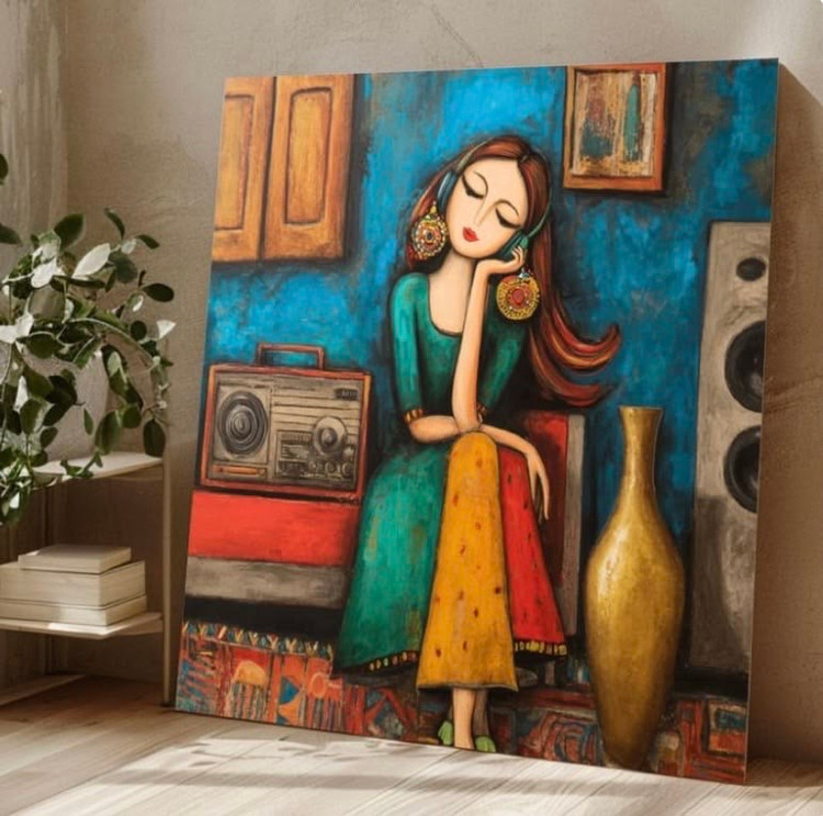 تابلو نقاشی رنگ روغن کد ۵۱۹| برجسته و کاردست | مهرآرت گالری