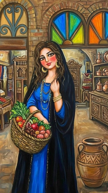تابلو نقاشی رنگ روغن کد ۵۱۹| برجسته و کاردست | مهرآرت گالری